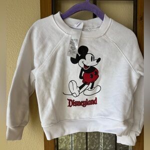 Disney White and Red Mickey Mouse Kids Sweatshirt